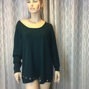 Grommet Detailed Sweater